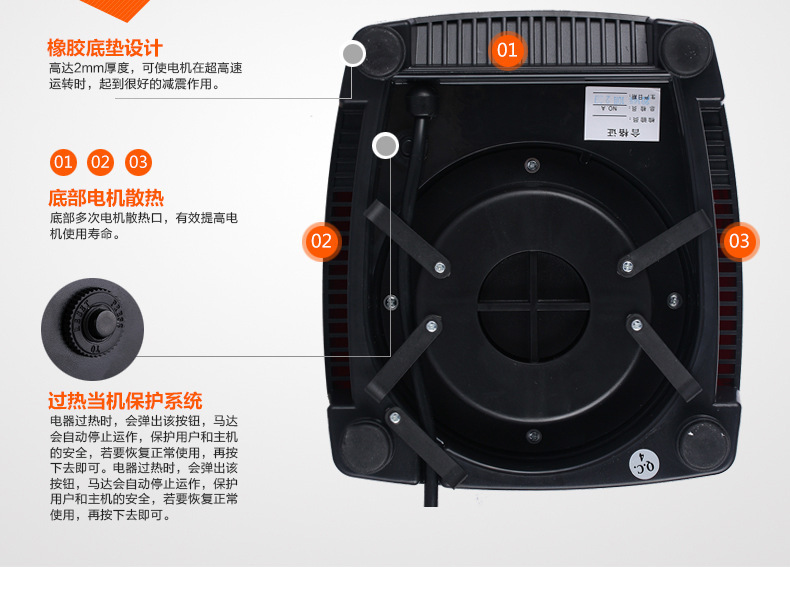 自動(dòng)加熱 多功能家用破壁料理機(jī) 果汁豆?jié){榨汁機(jī) 商用絞肉攪拌機(jī)