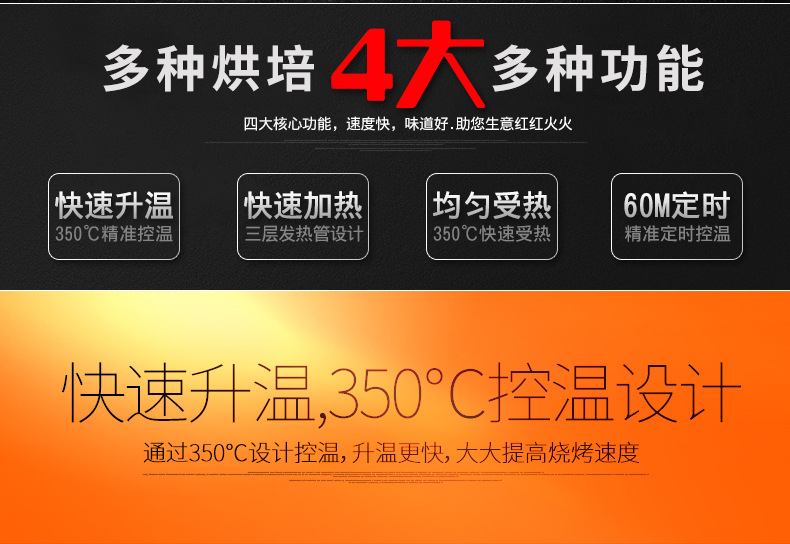 悍舒商用烤箱 烤爐雙層蛋糕面包大烘爐設備大型電烤箱 披薩烤箱