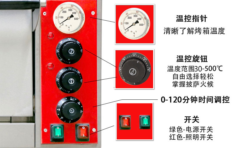 shentop共好商用專業披薩烤箱單層比薩爐大電烤箱EGO德國STPD-EP4