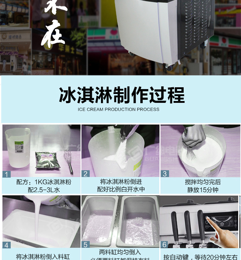 東貝HBK8228冰淇淋機商用甜筒雪糕機軟冰激凌機器立式全自動