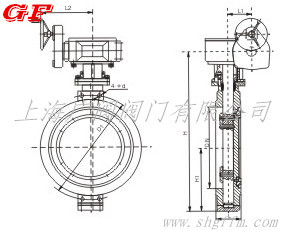 渦輪蝶閥 上海廣閥 廠家直銷 質量保證 蝶閥
